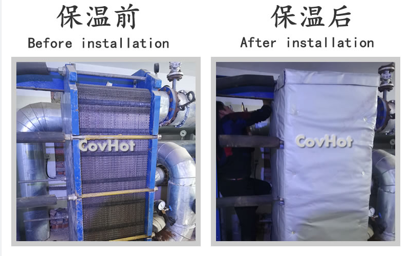 板式<a href=http://www.myfengqiao.cn/e/tags/?tagname=%E6%8D%A2%E7%83%AD%E5%99%A8%E4%BF%9D%E6%B8%A9 target=_blank class=infotextkey>換熱器保溫</a>套,板換保溫罩